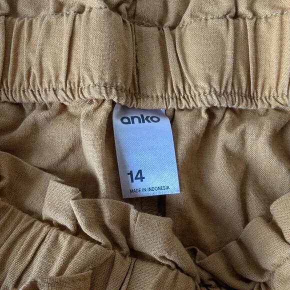 Yellow ANKO Shorts Size 10 M-L - Picture 3 of 6